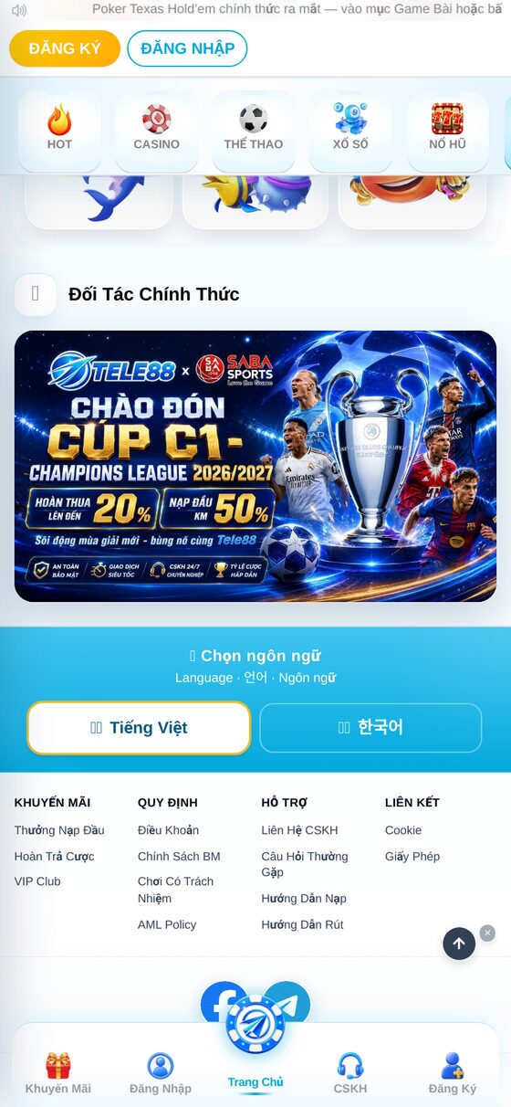 Đánh giá baccarat Tele88: bàn tiếng Việt tại Hàn